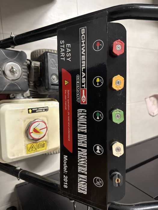 Máquina de Pressão a Gasolina 3000 PSI 6.5HP – Completa – A Trabalhar