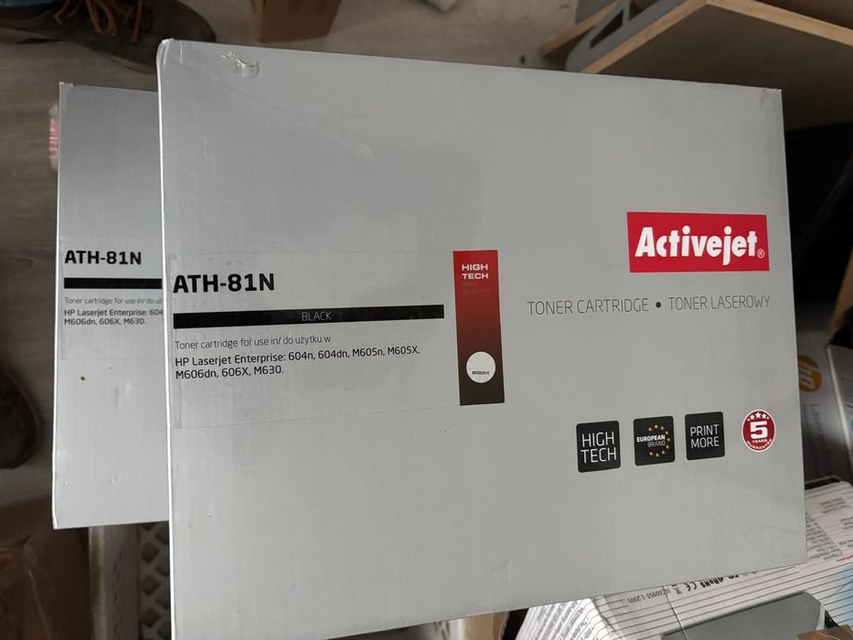 Tonery ActiveJet ATH-83N (5szt) i ATH-81N (2szt) | NOWE