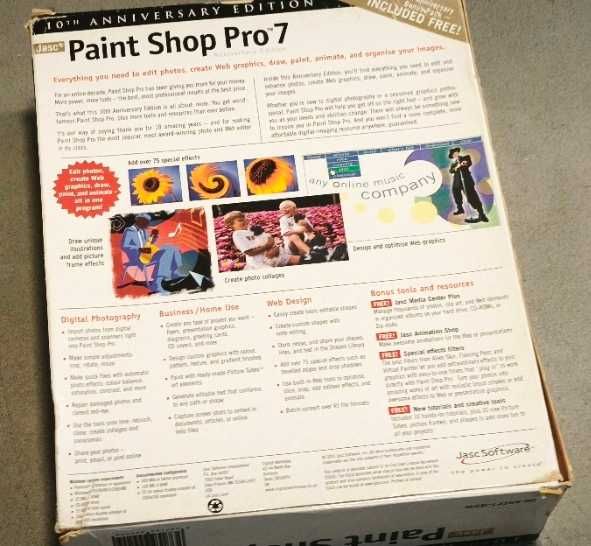 Paint Shop Pro 7 Progra Graficzny wersja Boxowa Oryginalny