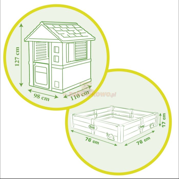 Domek dla dzieci Smoby+piaskownica