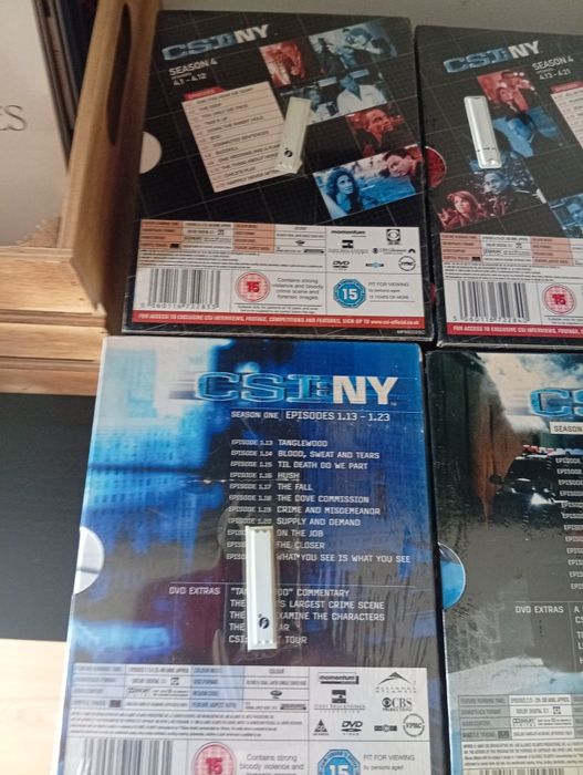 Conjunto de dvds CSI:NY selados