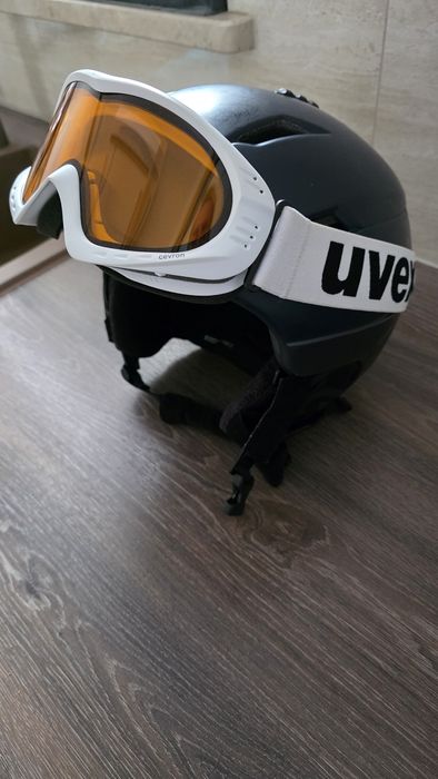 Kask narciarski salomon 59-62cm +gogle uvex