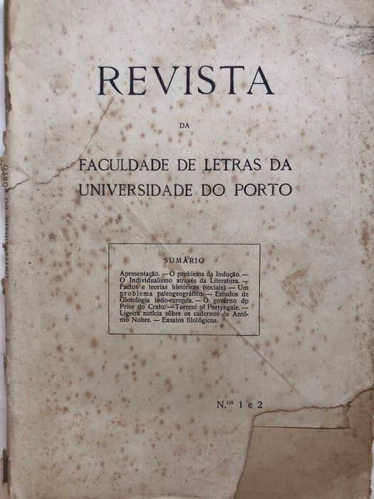 Revista da Faculdade de Letras da Universidade do Porto - 1 e 2
