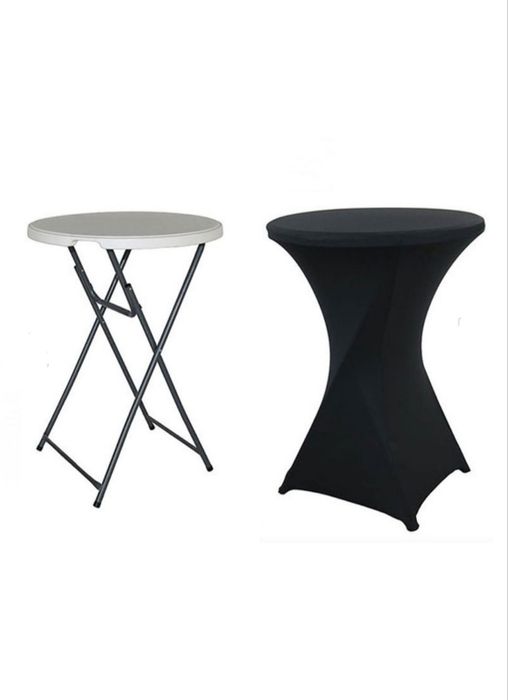 Stół koktajlowy profesjonalney Horeca plus pokrowiec pokrowiec