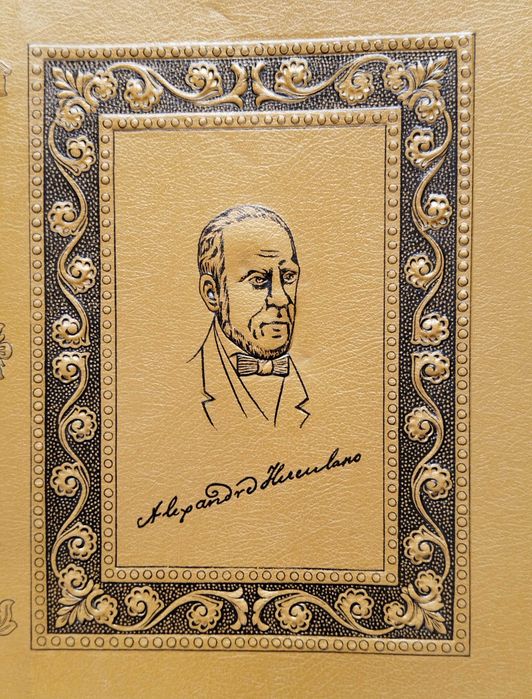 Antiga Capa Escolar em couro "Alexandre Herculano"
