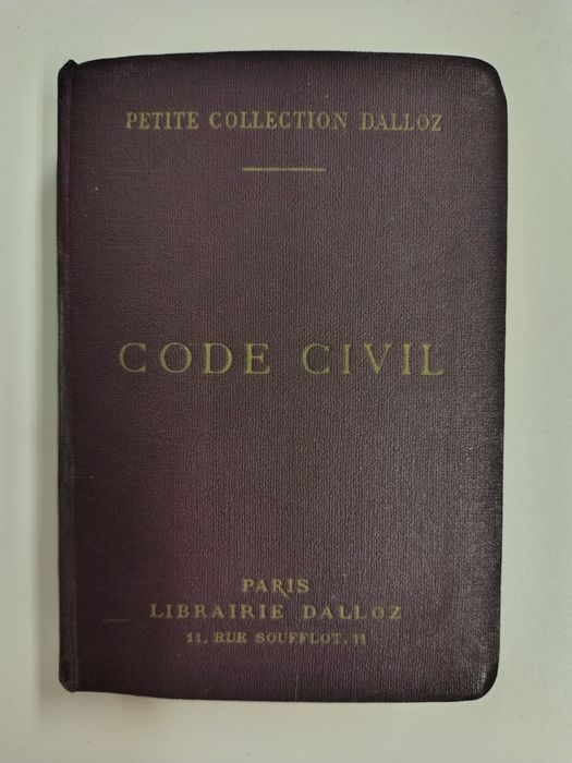 Code Civil (Petit Collection Dalloz), de 1937