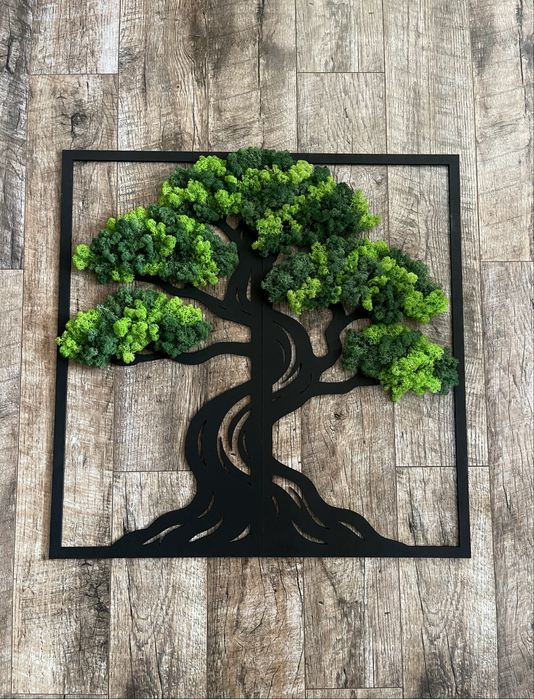 Панно з моху (дерево)