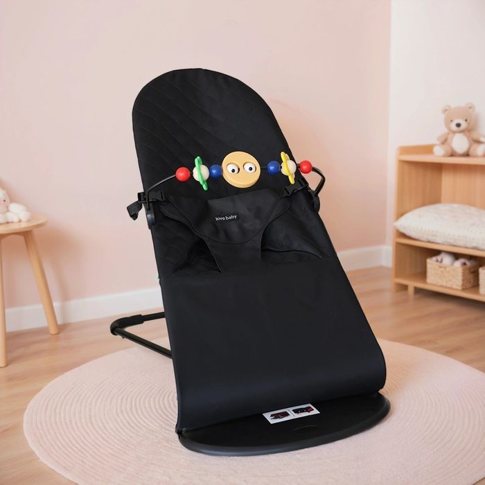 Дитячий шезлонг love baby, крісло гойдалка, шезлонг детский