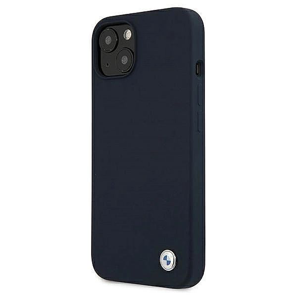 Etui BMW Silicone Signature na iPhone 13 mini - granatowe
