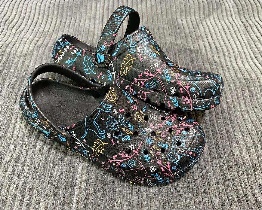 Оригінальні сабо Skechers Crocs Arch Fit з принтом, розмір 38 (US 8)