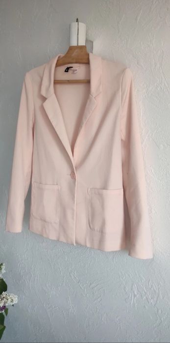Marynarka damska H&M pudrowy róż klasyczna XS