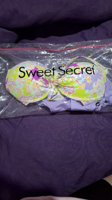 Bikini tons de roxo e verde tam 38 Eu 40 Es sweet secret novo 9