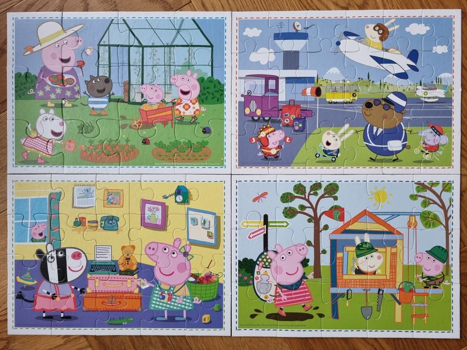 Puzzle Trefl 4 w 1 - Świnka Peppa