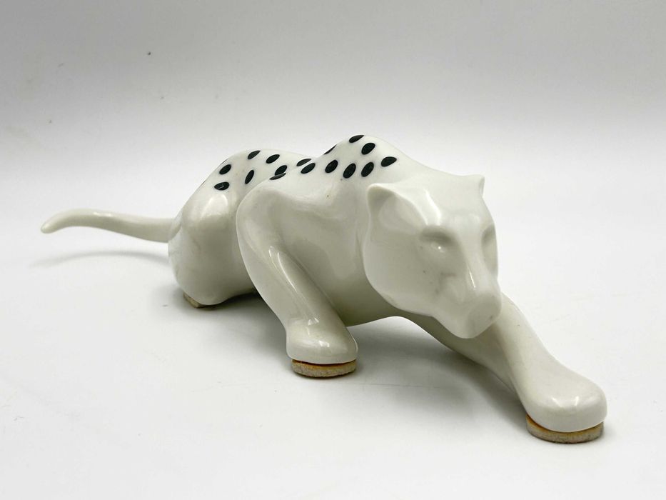 Figurka ceramiczna: „Pantera" Sgrafo Modern ,Peter Müller,  lata 60