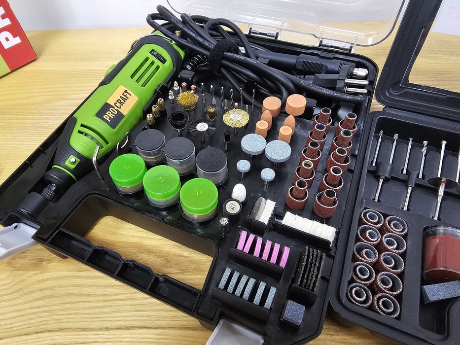 290шт Насадок +Гравер ProCraft +Гибкий вал В Кейсах Гарантия 36мес