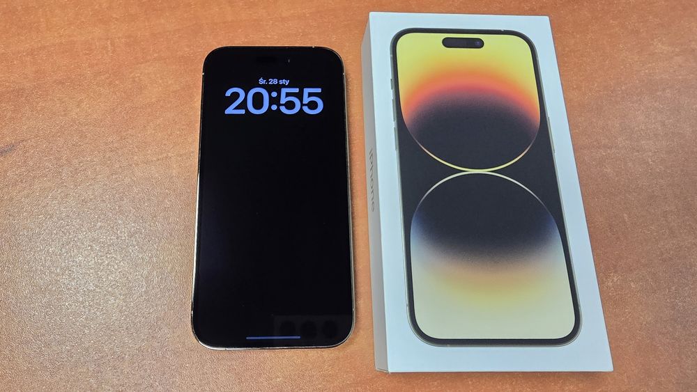 iPhone 14 Pro 256GB złoty, stan bdb