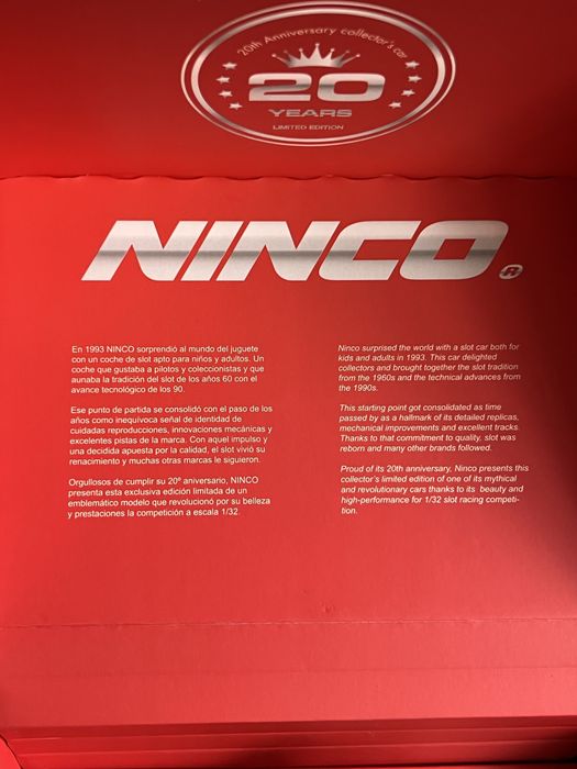Ninco Lamborghini edicao limitada 20 anos