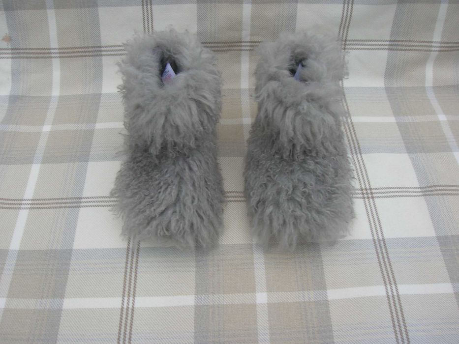 Жіночі домашні уггі, високі пухнасті капці-чуні  RIGE-LLC Розмір 40-41