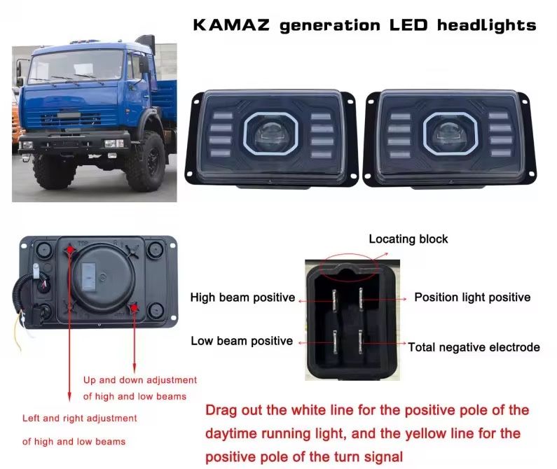 Фара основная КАМАЗ-МАЗ  1/2 LED