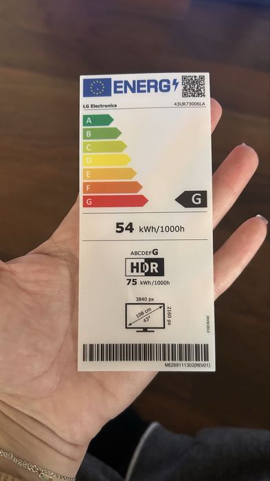 TV 43” LG 4K smart