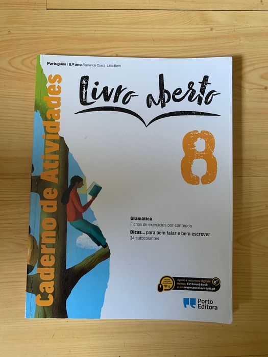 Caderno fichas livro aberto 8 ano Novo