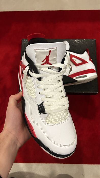 Nike air jordan 4 red cement 45,5