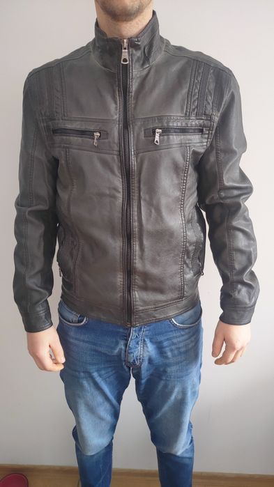 Kurtka skórzana męska
