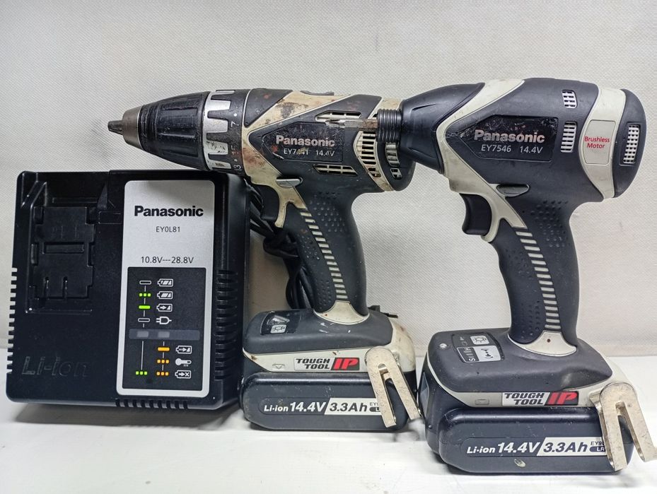 Wkrętarka Panasonic EY 7441 + Panasonic EY 7546 + Ładowarka  EY0L81