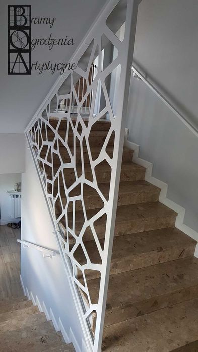 Panel wycinany ażurowy barierka schody blacha wycinana laserowo