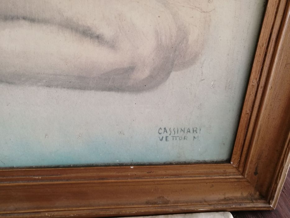 quadro em litografia assinado