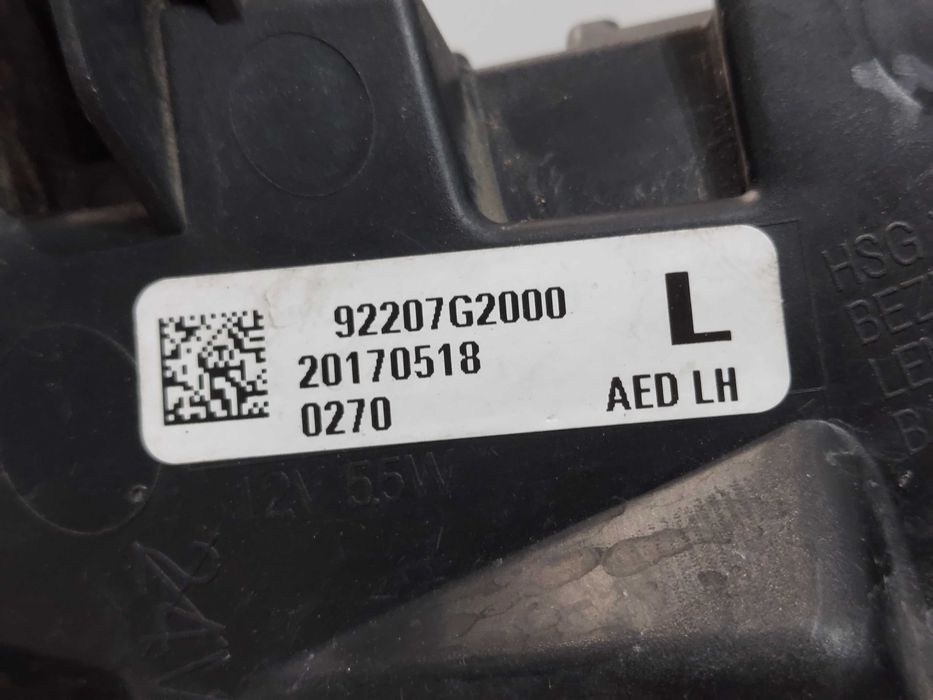 Hyundai Ioniq 16-19 Lampa do jazdy dziennej lewy przód 2PIN LED DRL EU