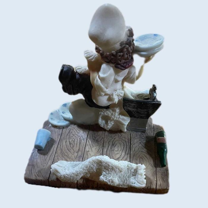 Boneco Cozinheiro em resina