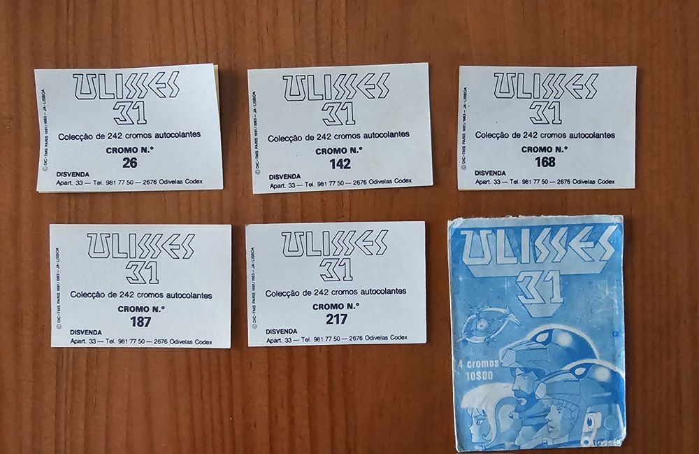 Cromos Ulisses 31, Disvenda