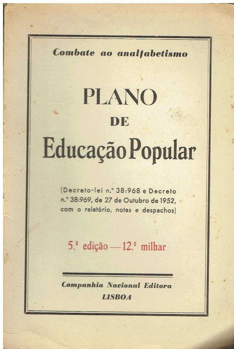 8055
	
Plano de educação popular