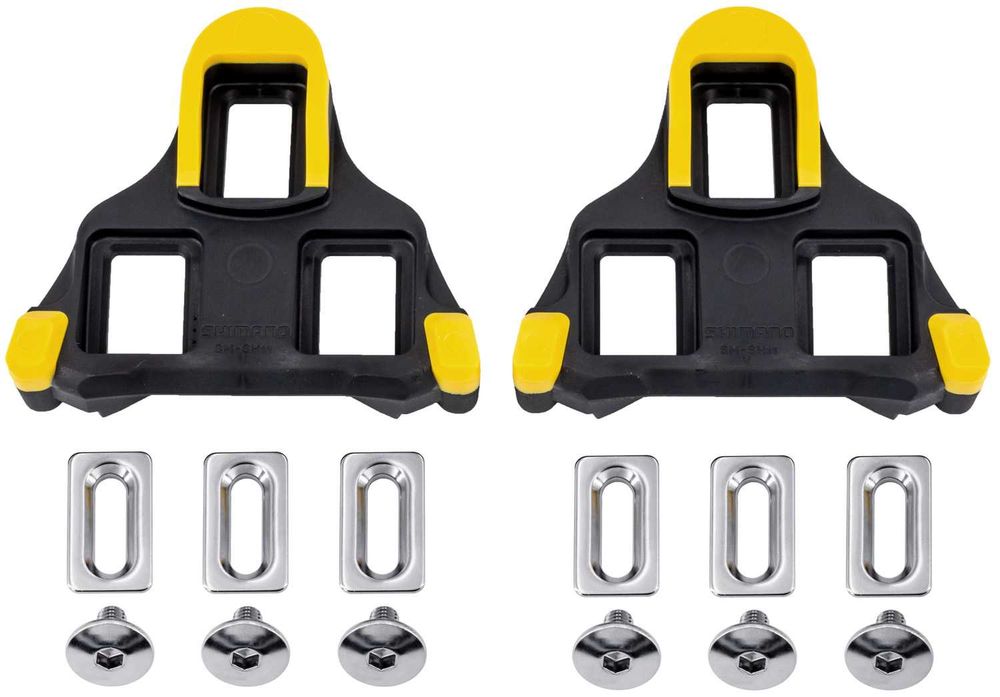 Conjunto Cleats Shimano SM-SH11 SPD-SL Amarelo