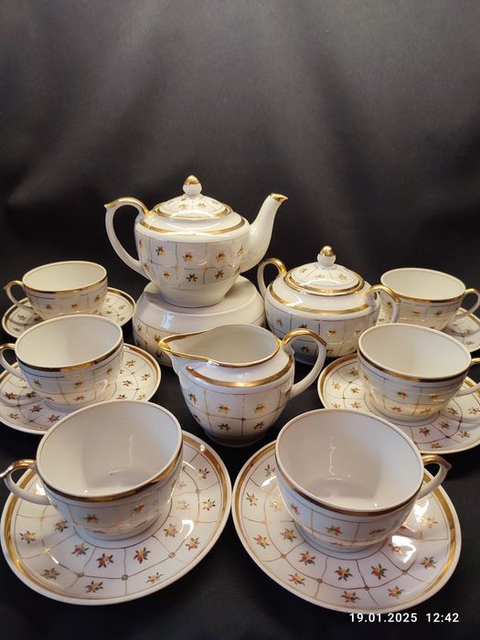 Чайный сервиз Жито Городница, Яблоко Полонное. СССР ретро, винтаж.