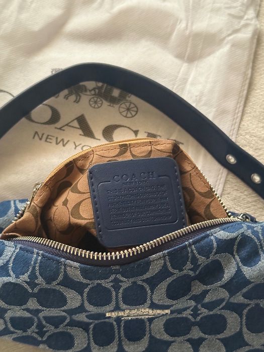 Bolsa de ombro denim Coach
