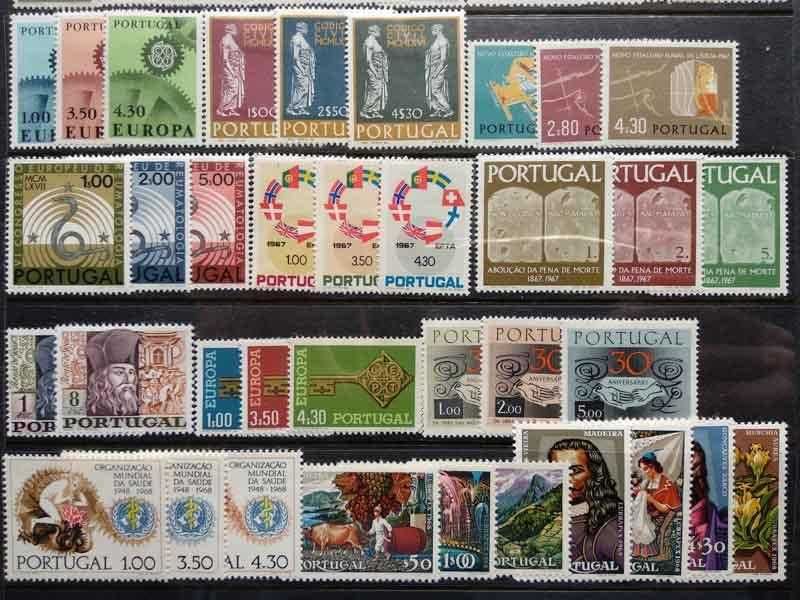Selos Portugal de 1966 a 1968 (novos e completo)
