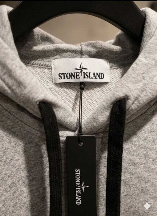 ВІДПРАВКА БЕЗ ПЕРЕДПЛАТ / Новое Серое Худи Stone Island