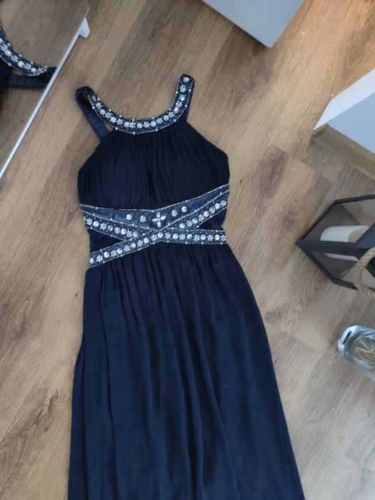 Sukienka maxi kryształki wesele sylwester studniówka