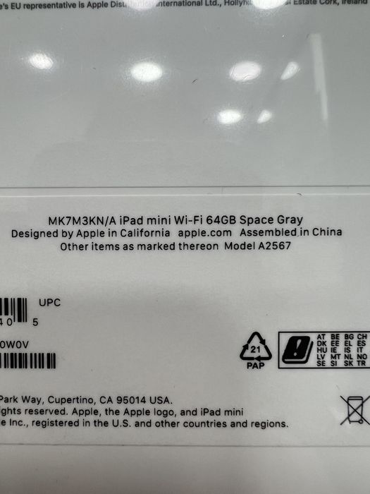 iPad mini 6th Wi-Fi 64GB A2567 Kolor: Space Gray |Gw12M|Sklep|