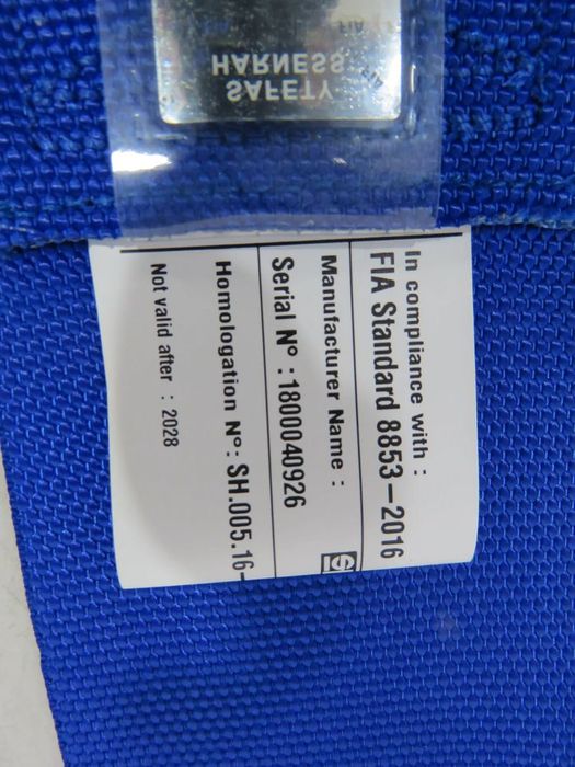 Cinto Sparco 6 Pontos com homologação FIA Azul 3''