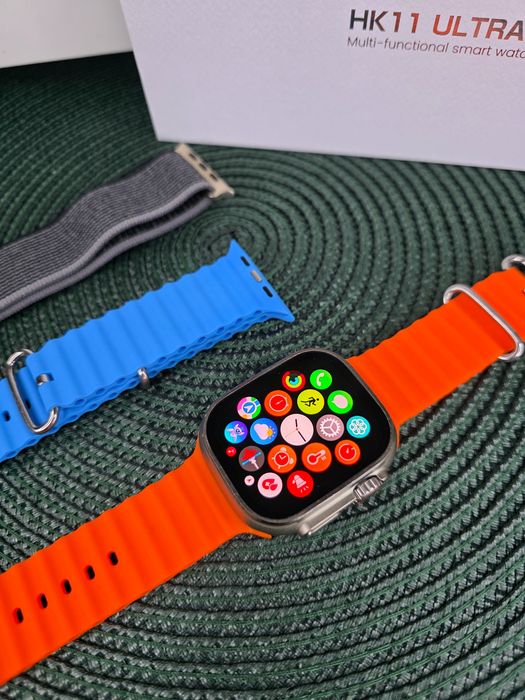 Smartwatch HK Ultra3 – NOWOŚĆ 2025, AMOLED 2,12” • 2 paski • NOWY
