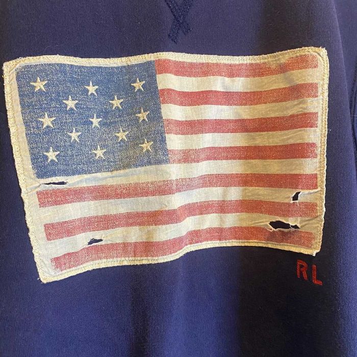 $79 Толстовка POLO Ralph Lauren RL с вышивкой темно-синяя раритет р. S