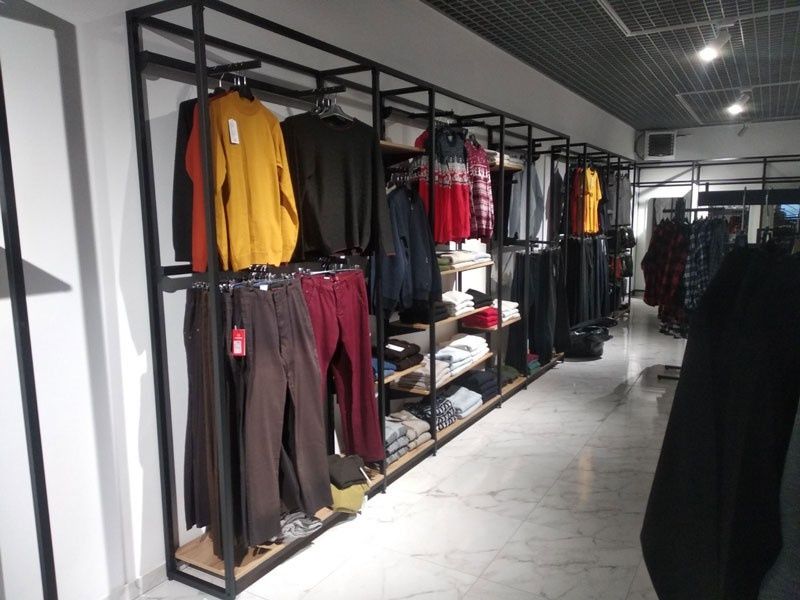 Лофт система для магазину одягу | Торгові стелажі | Вішала | Меблі LOFT