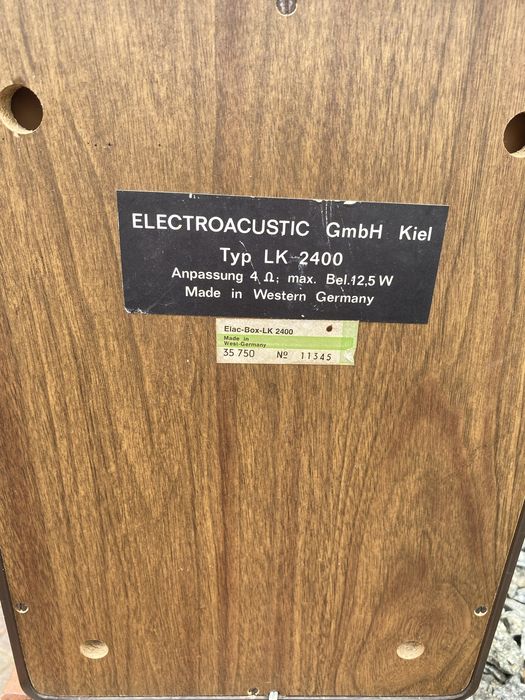 Amplituner Elac 2400 z kolumnami