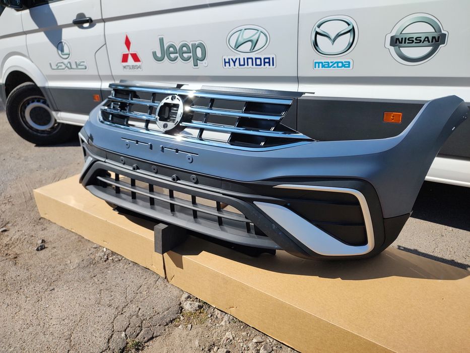 Бампер фольцваген Тигуан VW  Tiguan  бампер в сборе гриль
