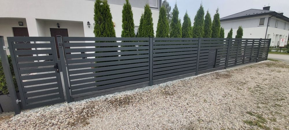 Ogrodzenie kompleksowo brama harmonijkowa przęsła  joniec