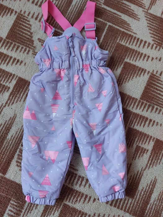 Штани на шлейках 9-12міс