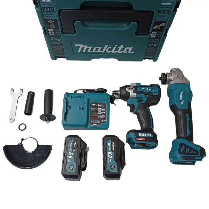 Набор Makita 2в1 (36V, 5A) Гайковерт DTW301 + Болгарка DGA504).